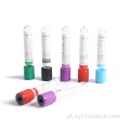 Coleta de sangue Tubos de vacutainer transparente 2ml a 7ml